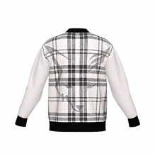 Load image into Gallery viewer, Silver Fox Luxury Cardigan in English Plaid - Bleach & Black