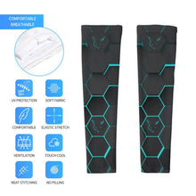 Load image into Gallery viewer, Silver Fox Luxury Arm Sleeves in Blue Cyber (Set of Two)