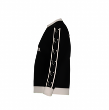 Load image into Gallery viewer, Silver Fox Luxury Black Slim-Fit Crewneck Sweater