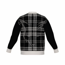 Load image into Gallery viewer, Silver Fox Luxury Cardigan in English Plaid - Black & Bone