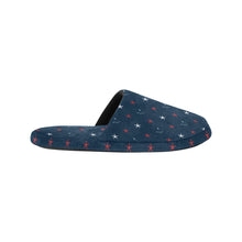 Load image into Gallery viewer, Silver Fox Luxury Cotton Slippers in Red, White & Foxy