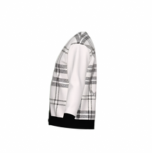 Load image into Gallery viewer, Silver Fox Luxury Cardigan in English Plaid - Bleach & Black