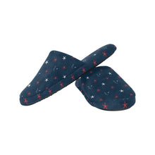 Load image into Gallery viewer, Silver Fox Luxury Cotton Slippers in Red, White & Foxy
