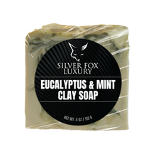 Load image into Gallery viewer, Silver Fox Luxury Eucalyptus & Spearmint Clay Soap