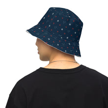 Load image into Gallery viewer, Silver Fox Luxury Reversible bucket hat in Red, White & Foxy