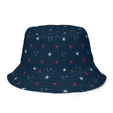 Load image into Gallery viewer, Silver Fox Luxury Reversible bucket hat in Red, White & Foxy