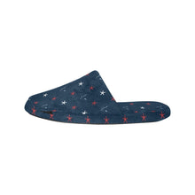 Load image into Gallery viewer, Silver Fox Luxury Cotton Slippers in Red, White & Foxy