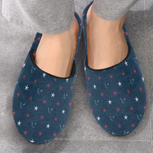 Load image into Gallery viewer, Silver Fox Luxury Cotton Slippers in Red, White & Foxy