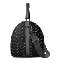 Load image into Gallery viewer, Silver Fox Luxury "Weekender" Leather Duffle Bag - Classic w/ White Accent