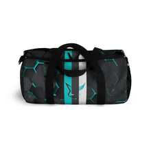 Load image into Gallery viewer, Silver Fox Blue Cyber Duffel Bag