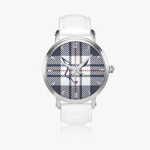 Load image into Gallery viewer, Silver Fox Luxury Leather Watch - Signature Plaid
