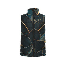 Load image into Gallery viewer, Silver Fox Luxury Puffer Vest in Teal Empire