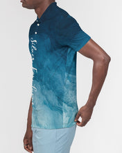 Load image into Gallery viewer, Silver Fox Luxury Slim Fit Short Sleeve Polo in Dark Ocean