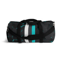 Load image into Gallery viewer, Silver Fox Blue Cyber Duffel Bag
