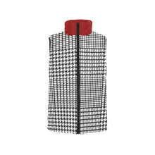 Load image into Gallery viewer, Silver Fox Luxury Puffer Vest in Houndstooth