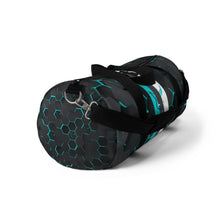 Load image into Gallery viewer, Silver Fox Blue Cyber Duffel Bag