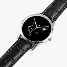 Load image into Gallery viewer, Silver Fox Luxury Classic Leather Quartz Watch - Black