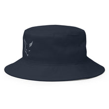 Load image into Gallery viewer, Navy Silver Fox Luxury Bucket Hat