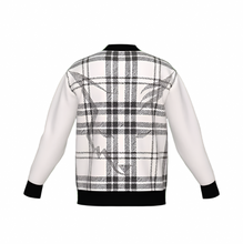 Load image into Gallery viewer, Silver Fox Luxury Cardigan in English Plaid - Bleach &amp; Black