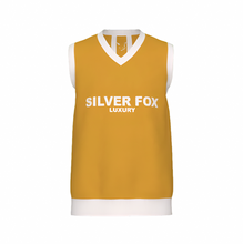 Load image into Gallery viewer, Silver Fox Luxury Sweater Vest in Mustard