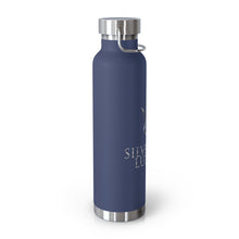 Load image into Gallery viewer, Silver Fox Luxury 22oz Vacuum Insulated Bottle — Copper Lined Stainless Steel Water Bottle