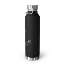 Load image into Gallery viewer, Silver Fox Luxury 22oz Vacuum Insulated Bottle — Copper Lined Stainless Steel Water Bottle