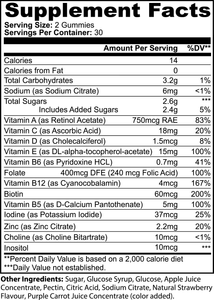 Silver Fox Luxury Multivitamin Gummies (Adult)