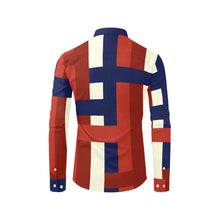 Load image into Gallery viewer, Silver Fox Luxe Color Block Dress Shirt