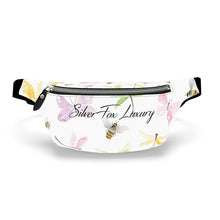 Load image into Gallery viewer, Silver Fox Luxury Leather Fanny Pack in Bees &amp; Butterflies