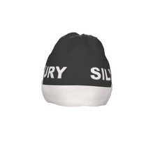 Load image into Gallery viewer, Silver Fox Luxury Beanie in Charcoal &amp; Off-White