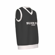 Load image into Gallery viewer, Silver Fox Luxury Sweater Vest in Charcoal