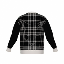 Load image into Gallery viewer, Silver Fox Luxury Cardigan in English Plaid - Black &amp; Bone