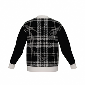 Silver Fox Luxury Cardigan in English Plaid - Black & Bone