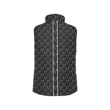 Load image into Gallery viewer, Silver Fox Luxury Puffer Vest in Logo-Print