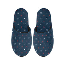 Load image into Gallery viewer, Silver Fox Luxury Cotton Slippers in Red, White &amp; Foxy