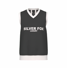 Load image into Gallery viewer, Silver Fox Luxury Sweater Vest in Charcoal