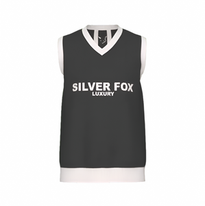 Silver Fox Luxury Sweater Vest in Charcoal