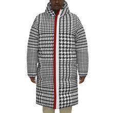 Load image into Gallery viewer, Silver Fox Luxury Duck-Down Puffer in Houndstooth