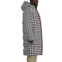 Load image into Gallery viewer, Silver Fox Luxury Duck-Down Puffer in Houndstooth