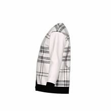 Load image into Gallery viewer, Silver Fox Luxury Cardigan in English Plaid - Bleach &amp; Black