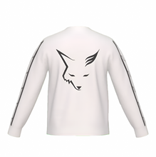 Load image into Gallery viewer, Silver Fox Luxury Bleach on Black Slim-Fit Crewneck