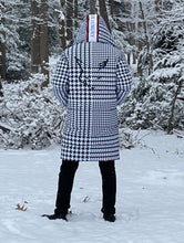 Load image into Gallery viewer, Silver Fox Luxury Duck-Down Puffer in Houndstooth