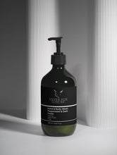 Load image into Gallery viewer, Silver fox Luxury Hand &amp; Body Wash in Peppermint &amp; Dark Cedar
