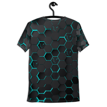 Load image into Gallery viewer, Silver Fox Blue Cyber Athletic T-shirt