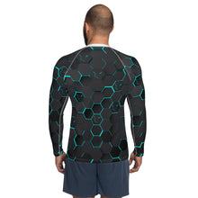 Load image into Gallery viewer, Silver Fox Luxury Blue Cyber Rash Guard