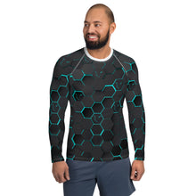 Load image into Gallery viewer, Silver Fox Luxury Blue Cyber Rash Guard