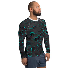 Load image into Gallery viewer, Silver Fox Luxury Blue Cyber Rash Guard