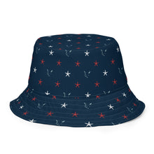 Load image into Gallery viewer, Silver Fox Luxury Reversible bucket hat in Red, White &amp; Foxy