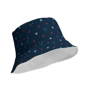 Silver Fox Luxury Reversible bucket hat in Red, White & Foxy