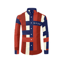 Load image into Gallery viewer, Silver Fox Luxe Color Block Dress Shirt